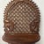 Hand made Indian Folding Shelf that features a fancy open work backing that you can see the small carving from the hand...