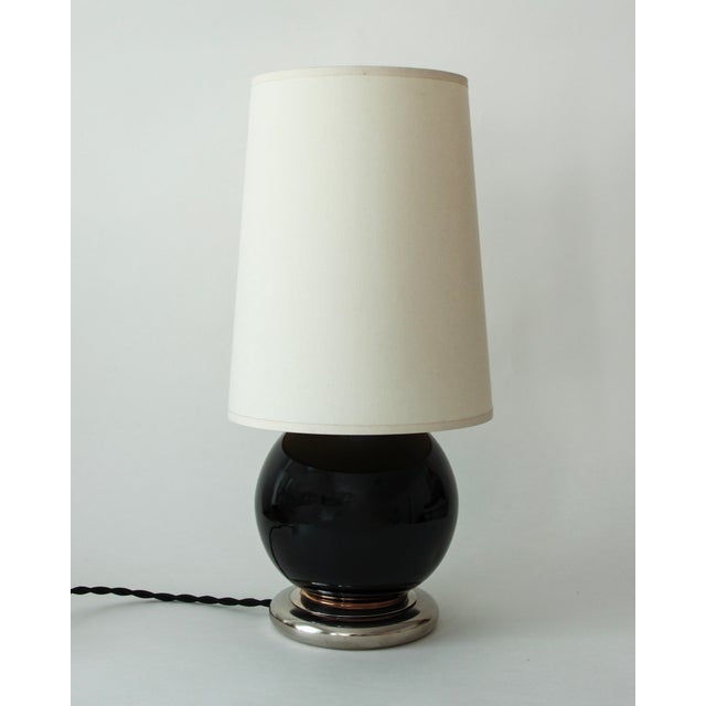Art Deco Table Lamp in the style of Jacques Adnet, 1930s For Sale - Image 6 of 6