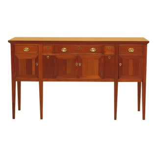 1980s Federal Craftique Mahogany Sideboard With Wine Drawers For Sale
