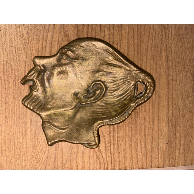 Gold Antique Profile Ashtray, 1950s For Sale - Image 8 of 10
