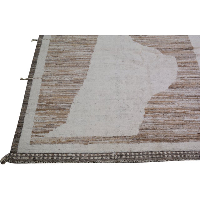 Moroccan Moroccan Hand Knotted Wool Rug, 8'2"x10' For Sale - Image 3 of 6