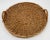 Wood Late 20th Century Round Wicker Handled Tray For Sale - Image 7 of 7