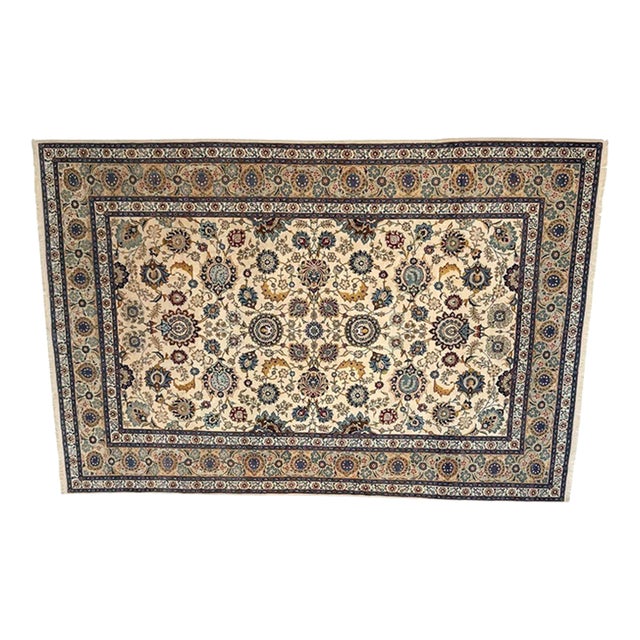 1970s Persian Kork Kashan Carpet - 10'2" X 14'7" For Sale