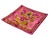Asian Square Magenta Golden Dragon Bats Blossom Flower Fabric Display Art For Sale In San Francisco - Image 6 of 9