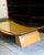 Vintage Italian Glass-Wood CoffeeTable | Postmodern 1970s Style | Sculptural Tempered Glass For Sale - Image 4 of 6