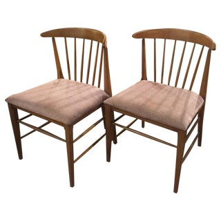 Heywood Wakefield Wishbone Chairs - a Pair For Sale