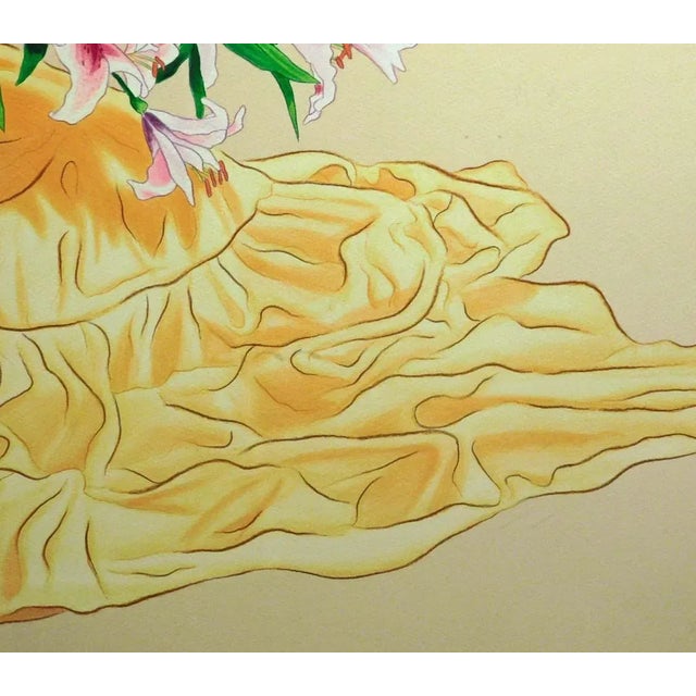 R.C.Gorman "Enchantment" Lilies Lithograph Framed Artwork For Sale In Denver - Image 6 of 8