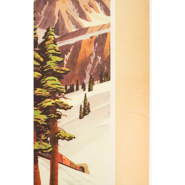 1950 American Transport Poster, 'Southern Pacific Lines (High Sierra),' William Haines Hall For Sale - Image 4 of 5