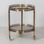 Hollywood Regency Vintage French Brass Bar Trolley with Glass Tiers, 1960s For Sale - Image 3 of 9