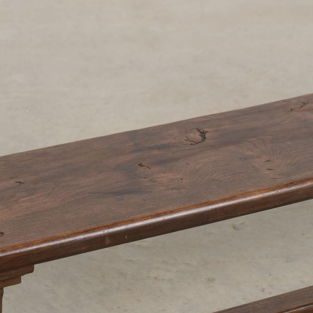 Early 20th Century French Chestnut Bench For Sale - Image 10 of 16