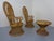 French Peacock Chairs & Table, 1960s, Set of 3 For Sale - Image 6 of 18
