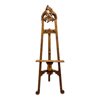 Rococo Revival Wood Chevalet Easel, 19th Century For Sale