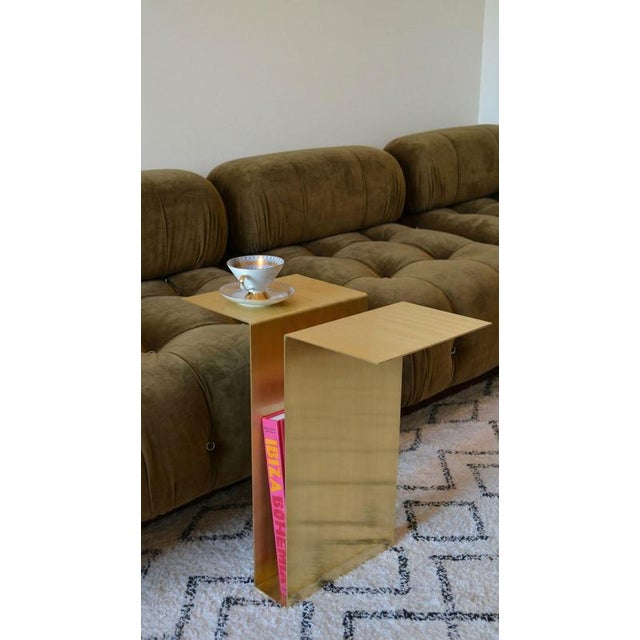 Balance Side Table in Brass by Auste Ost For Sale - Image 12 of 13