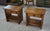 Brutalist Bedside Tables in Elm by Aranjou, 1960, Set of 2 For Sale - Image 6 of 9