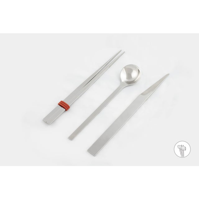 Not Yet Made - Made To Order Stainless Steel Cutlery by Bettisatti, Set of 4 For Sale - Image 5 of 6