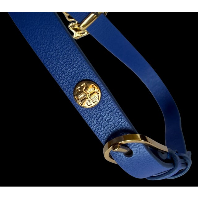 Tory Burch Frog Faux Pearl Enamel Leather Double Wrap Bracelet New For Sale - Image 11 of 14