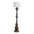 Antique Bronze Champleve Floor Lamp For Sale