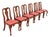 Henkel Harris Queen Anne Solid Cherry Wood Dining Chairs, Set of Six For Sale