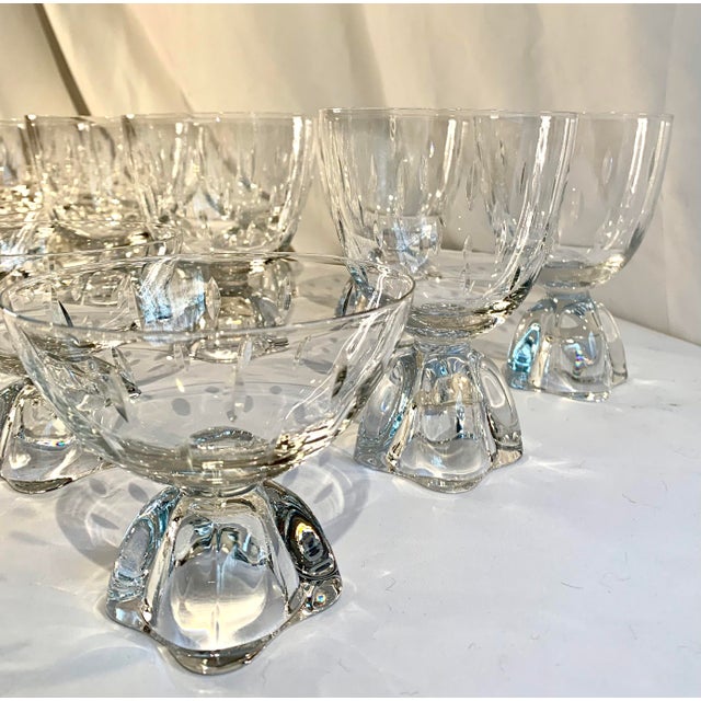 MidCentury Modern Fostoria “ Capri” HandBlown Crystal Glassware Set