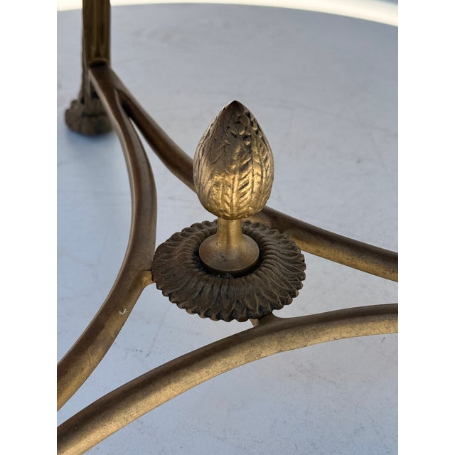 Brass and Black Granite Gueridon Table For Sale - Image 11 of 12