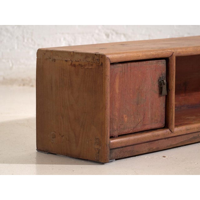 Low Antique Qing Dynasty Pine Gansu Sideboard For Sale - Image 4 of 12