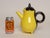 Vintage Vallauris Two Tone Gray and Yellow Ceramic Teapot by Auguste Lucchesi For Sale - Image 9 of 17