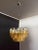 Clear Amber Triedri Murano Glass Chandelier, 1988 For Sale - Image 4 of 16