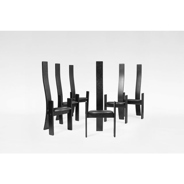 Rare set of six original SD51 Golem Chairs designed by Vico Magistretti for Poggi, Italy, in 1968. One of Magistretti’s...