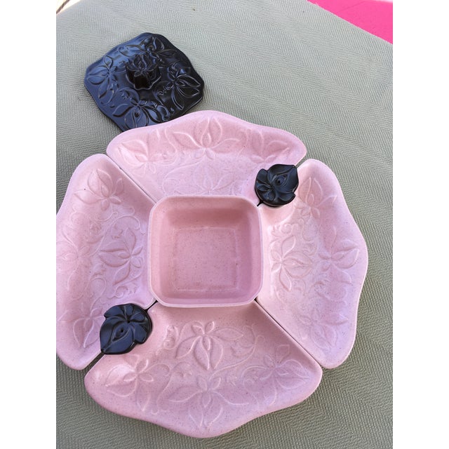 20th Century Art Deco Pink Ceramic Serving Set - 5 Pieces For Sale - Image 4 of 11