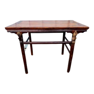 19th Century Antique Qing Dynasty Period Chinoiserie Style Carved Apron Console Table