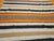 Vintage American Southwestern Serape Kilim, Handwoven Stripe Pattern, Ivory & Tan, 5x8 For Sale - Image 16 of 18