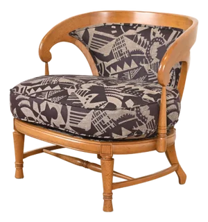 Tomlinson Mid-Century Modern Sculpted Walnut Club Chair or Lounge Chair, 1960s