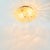 1970s Large Mid-Century Modern Amber Bubble Glass Ceiling Light by Helena Tynell for Limburg, Germany, 1960s For Sale - Image 5 of 10