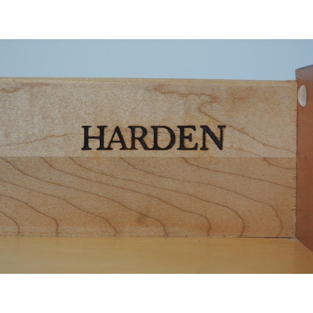 Harden Marble Top Cherry 1 Drawer Console Serving Table For Sale - Image 17 of 18