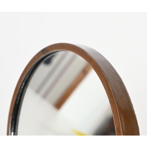Italian Art Deco Adjustable Copper Table Mirror, Italy, 1930s For Sale - Image 13 of 18