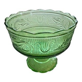 Midcentury E. O. Brody Glass Compote For Sale