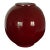 Large Mid 20th Century Round Oxblood Red Ceramic Mid Century Vase For Sale