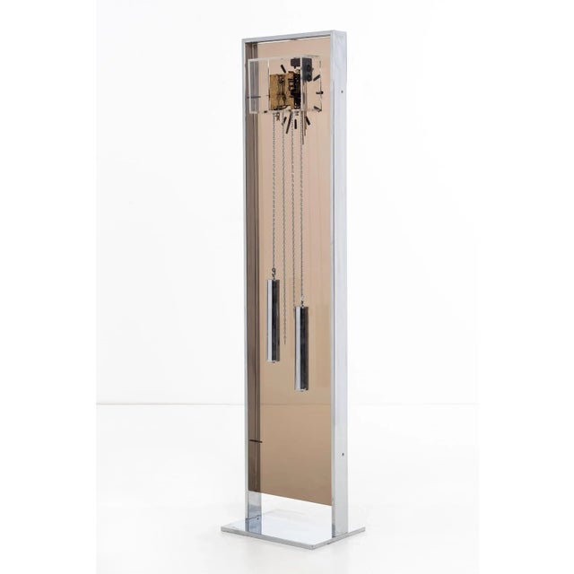 1970s Modern Grandfather Clock by Howard Miller For Sale - Image 5 of 8