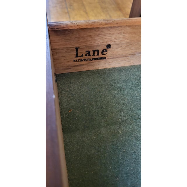1960s Vintage MCM Lane Record Cabinet-Tilt Down For Sale - Image 5 of 12