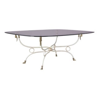 Hollywood Regency Coffee Table with Duck Heads in the style of Maison Jansen, Italy, 1970s For Sale