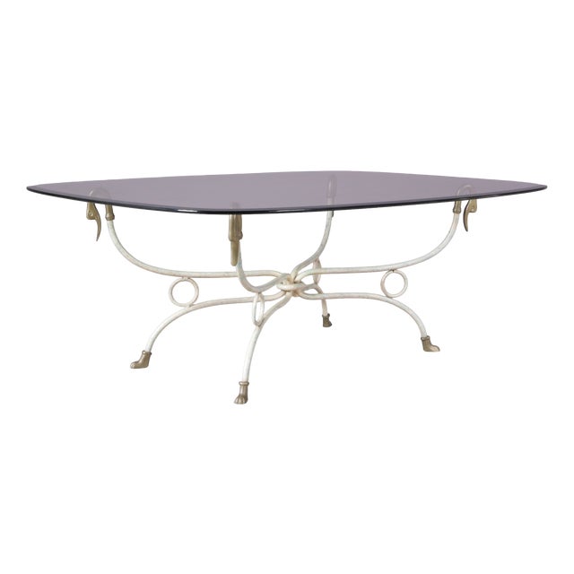 Hollywood Regency Coffee Table with Duck Heads in the style of Maison Jansen, Italy, 1970s For Sale