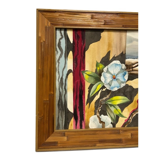 Mid 20th Century Harold a Laynor (1922-1991) Mid Century Watercolor, Listed Artist For Sale - Image 5 of 6