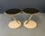 Brass Vintage Pair of Casprini Italian Postmodern Side Tables in Brass, Grey Glass and Lacquer For Sale - Image 8 of 12