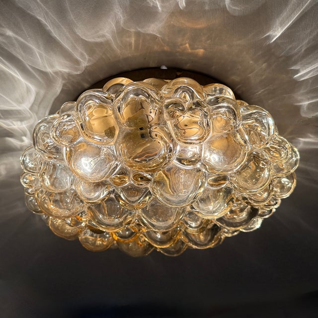 Mid-Century Modern Bubble Glass Ceiling Lamp Helena Tynell, Germany, 1970s For Sale - Image 3 of 17