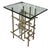 Fran Taubman Style Modern Silvered Metal Side Table 1 of 2 For Sale - Image 4 of 5