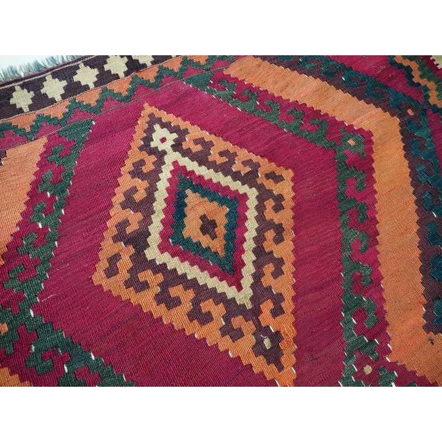 Afghan Nomadic Kilim Rug, 1930s For Sale - Image 3 of 13