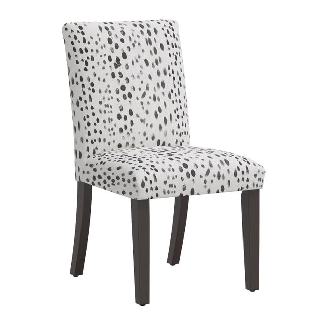 Ink Blue Chelsea Dining Chair in Ink Linen Leopard For Sale - Image 8 of 8