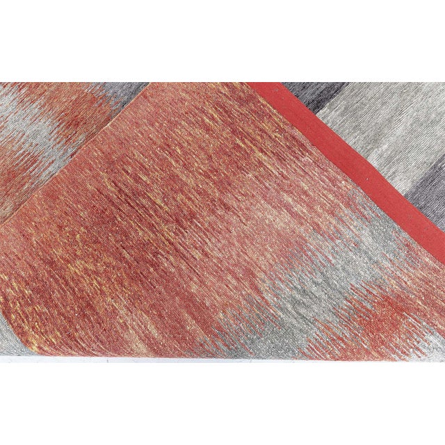 Modern Tibetan Art Deco Style “Alfonsina Rustic” Rug by Doris Leslie Blau For Sale - Image 9 of 9