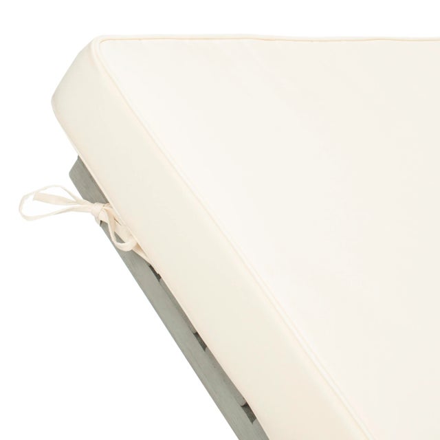 2020s Newport Chaise Lounge Chair with Side Table, Ash Grey/Beige Cushion For Sale - Image 5 of 11