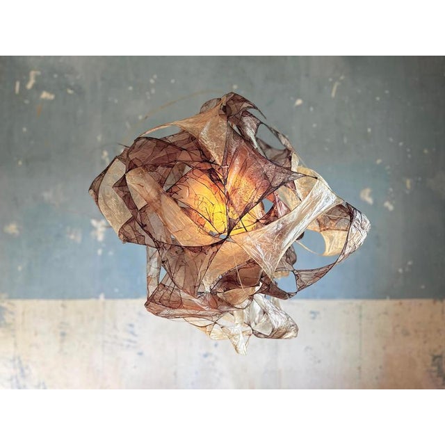 Multi Purple Pendant Lamp in Bio Material with Natural Dyes by Thibault Philip For Sale - Image 6 of 7